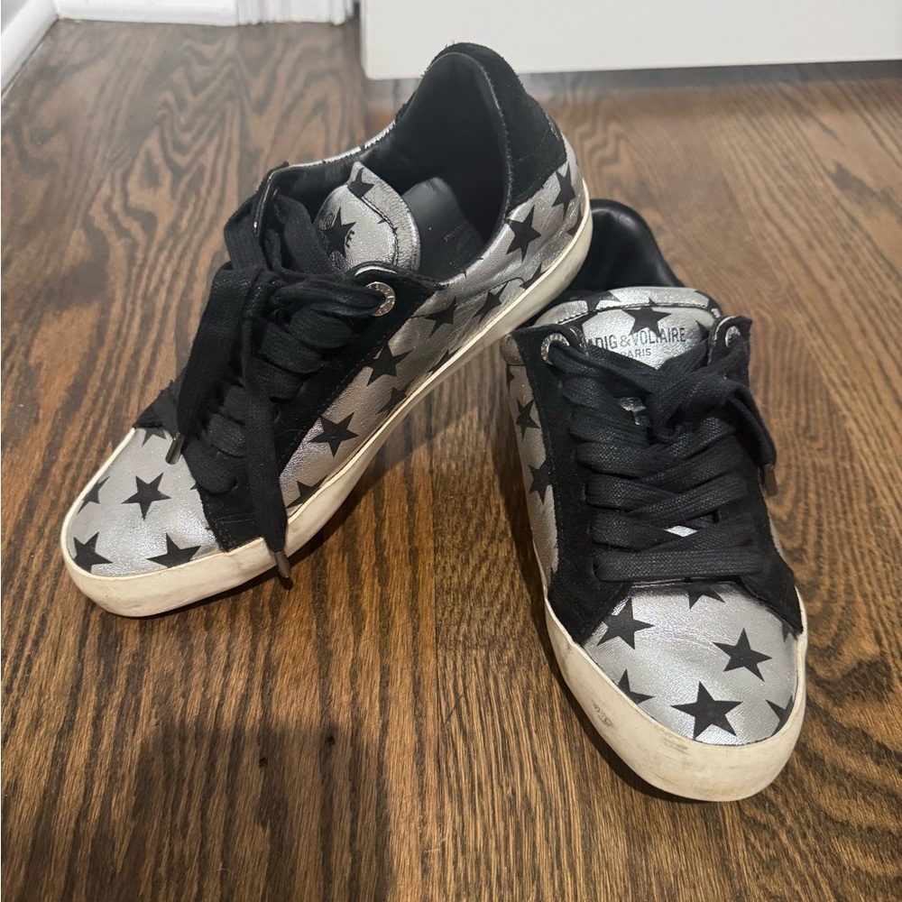 Zadig & Voltaire - Zadig Stars leather trainers